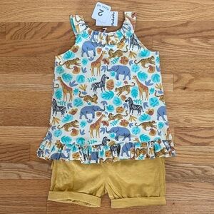 Toddler Girl Safari Matching Set